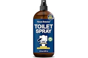 Citrus One Toilet Spray 8 fl oz - Bathroom Odor Eliminator and Air Freshener Spray with Lemon, Lemongrass, and Bergamot - Travel Size - Nexon Botanics