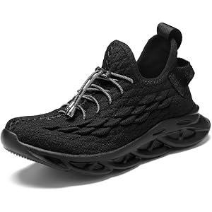 JMFCHI Boys Girls Kids Sneakers Knitted Mesh Running Tennis Athletic Shoes | Breathable,Lightweight,Comfortable,Non-slip,Easy