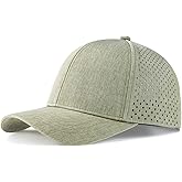 VOBOOM Men Snapback Trucker Hat, Baseball Cap for Breathable Side Laser Cut Holes