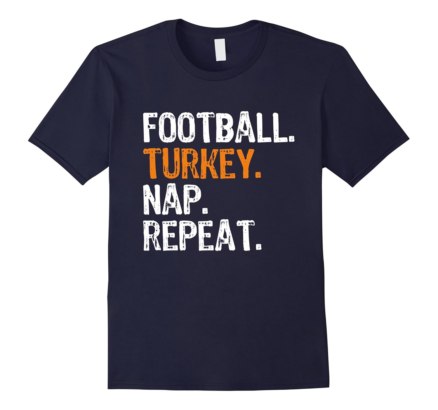 Football Turkey Nap Repeat Thanksgiving T-Shirt-ANZ