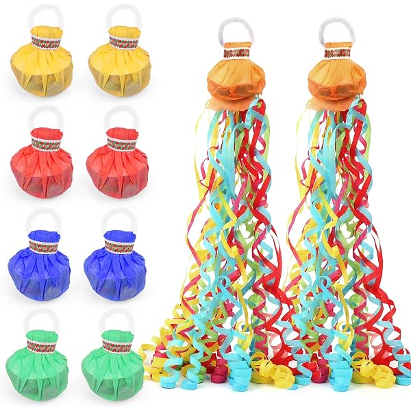 10 Serpentinas De Mano Multicolor | Para Fiestas, Cumpleaños, Bodas Y Eventos Especiales