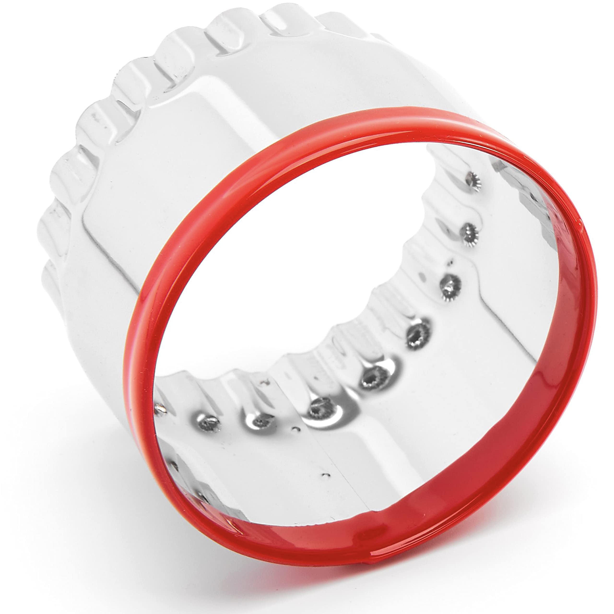 Photo 1 of Large Biscuit Cutter 5", Fluted Round Cookie Cutter for Baking, Scalloped Cookie Cutter, Scone Cutter, Coated with Soft PVC for Protection