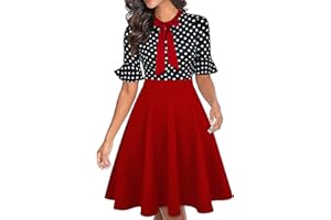 RANPHEE Women Summer Floral Ruffle Sleeve Wear to Work Church Wedding Guest Party Dresses