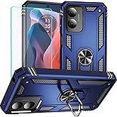 for Moto G Play 2024 Case, Motorola G Play 2024 Case with HD Screen Protector, Military Grade Protective Cases with Ring for 