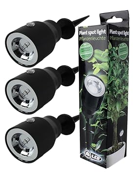 GYD 3Stk LED Pflanzenleuchte Pflanzenspot Pflanzen-Strahler Deko-Beleuchtung Deko