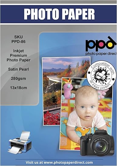 PPD Inkjet 280 g/m2 Fotopapier Seidenmatt - Profiqualität zum Sparpreis ...