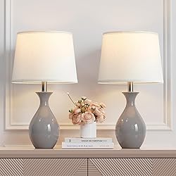 PARTPHONER Table Lamp Set of 2, Modern Ceramic