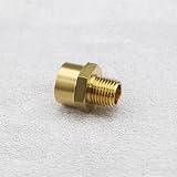 Create idea 4Pcs 1/4 Male to 3/8 Female BSP Brass Pipe Thread Adapter Converter view 7
