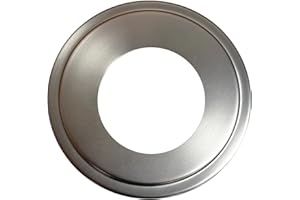 The Can Converter Ceiling Medallion for Recessed Can Light – Home Improvement Decorative Steel Goof Ring & Cover Plate for 4’’, 5’’ & 6″ Cans, Small Ceiling Medallion for Chandeliers, Satin Nickel