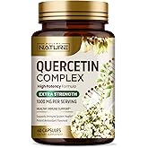 Built by Nature Quercetin 1000mg – High Potency Quercetin Dihydrate Antioxidant Flavonoid – Immune, Respiratory and Allergy Support - Non-GMO, Gluten-Free - 60 Veggie Capsules