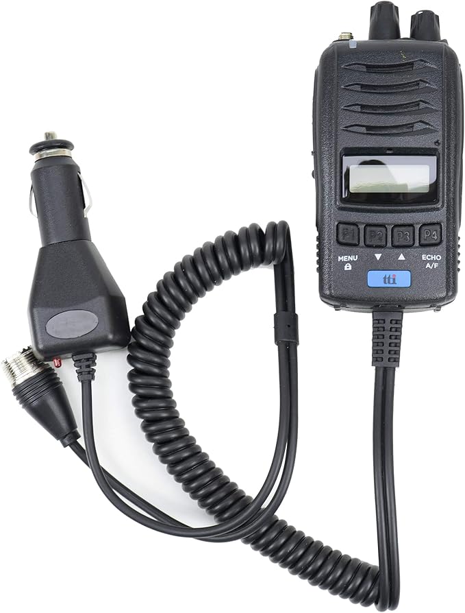 Portable CB radio TTI TCBH100, 12V / 24V power supply, Roger Beep