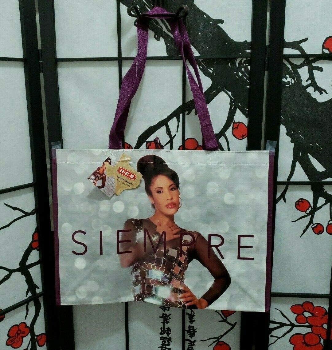 Selena Quintanilla Limited Edition Reusable HEB exclusive Tote Bag Selena Siempre