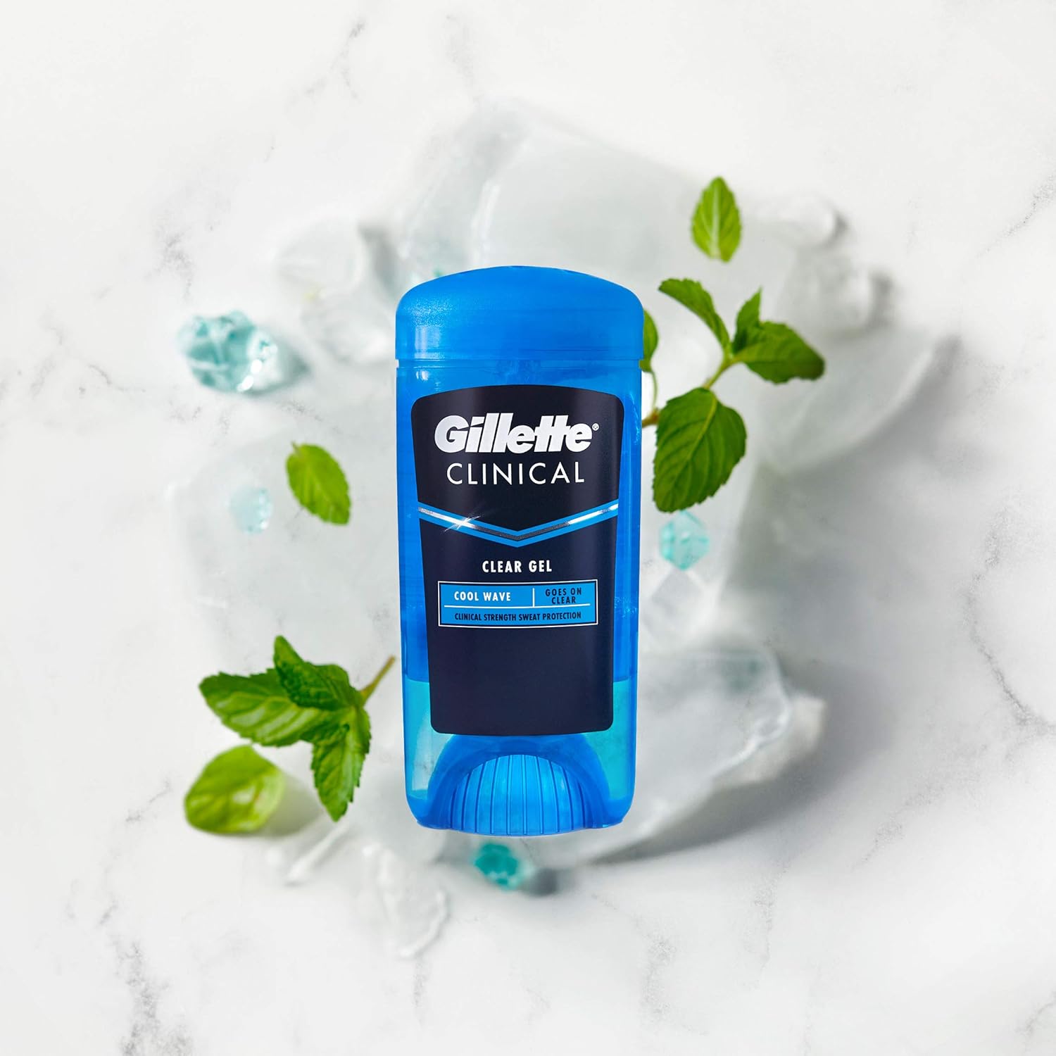 Gillette Clinical Clear Gel Cool Wave Antiperspirant and Deodorant, 2.6 oz : Beauty