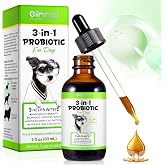 Oimmal Probiotics for Dogs, 3 in 1 Dog Probiotic and Digestive Enzymes for Pet, Supports Gut Health, Itchy Skin, Allergies, Immunity, Liquid Probiotics for for All Ages and Breeds Dogs, blue