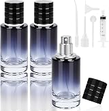 LOPHE 3x30ml Glass Perfume Atomiser Blue Gradient Refillable Travel Bottle