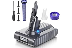 NONBLIEP Upgraded 8000mAh V7 Animal Battery Replacement for Dyson SV11 V7 Motorhead V7 Animal V7 Trigger V7 HEPA V7 Mattress V7 Fluffy V7 Absolute Handheld Vacuum Cleaners 21.6v Li-ion (Not Fit V6, V8, V10)