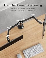 HUANUO Dual Monitor Stand 13-30 Inch 10KG per Arm VESA 75x75/100x100 view 4