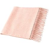 Villand Pure 100% Cashmere Scarf with Fringed Edges, Ultra Soft Large Cashmere Shawl Wrap for Women and Men