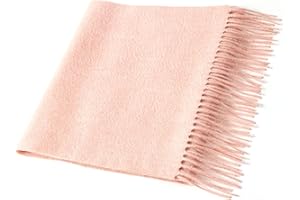 Villand Pure 100% Cashmere Scarf with Fringed Edges, Ultra Soft Large Cashmere Shawl Wrap for Women and Men