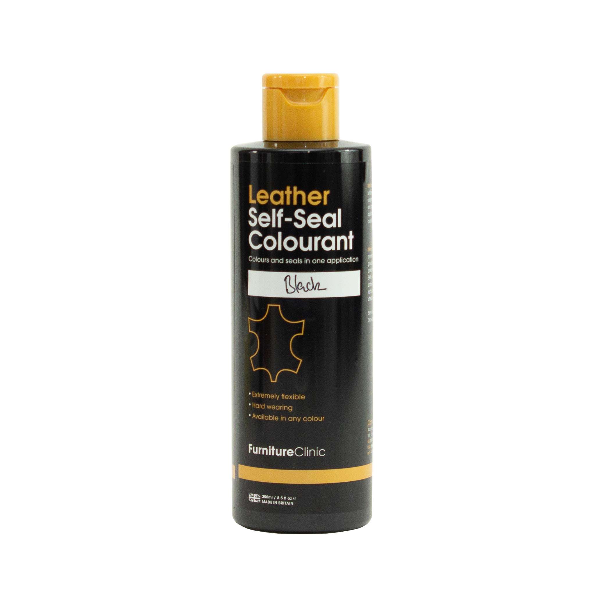 Furniture Clinic Leather Repair Paint & Dye | Self Seal Colourant for Quick and Easy Repair | Suitable for Sofas, Car Seats, Shoes, Handbags, and More - Light Grey, 500ml
