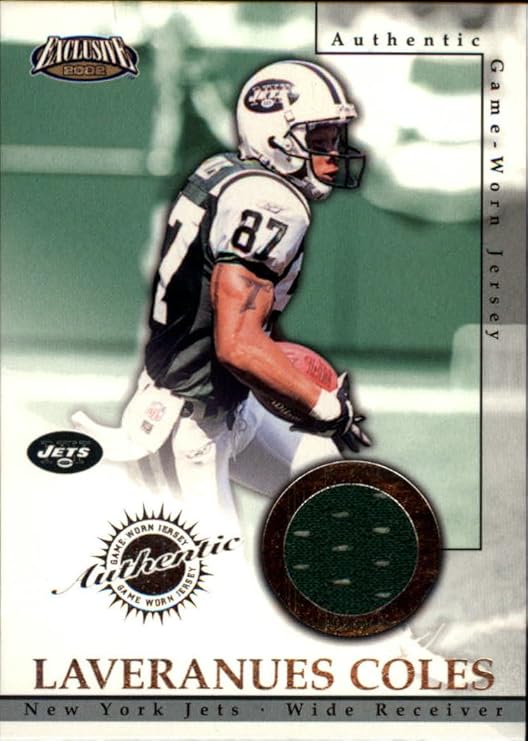 2002 Pacific Exclusive Game Worn Game Worn Jersey Cards 33 Laveranues 