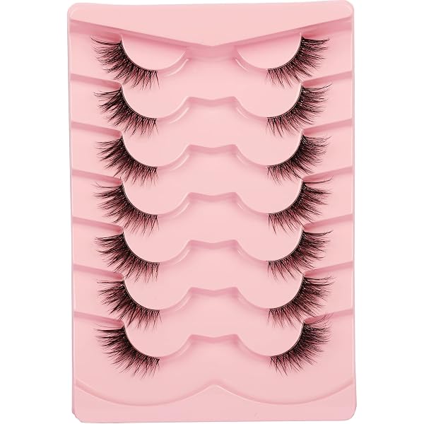 Gjinxi Half Lashes Wimpern – Natürlicher Look, 15 Mm, 10 Paare, Faux Mink, Katzenaugen Stil