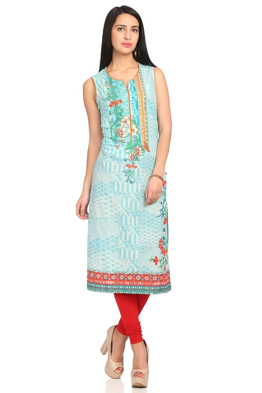 biba women's straight kurta
