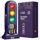 Special Supplies Stoplight Audio Visual Timer for Kids with Lights and Stopwatch Timer - Home and Classroom Timer for Time Management and Routines - Ages 3+