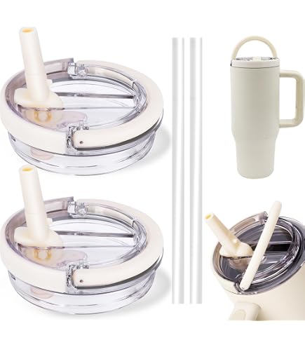 10mm Straw Cover, 2pcs Straw Covers Cap For Stanley Cup 40 Oz 30 Oz Food Grade Silicone Cute Large Cloud Straw Topper Straw Tips Cover Protector Plugs For Stanley Tumblers For Stanley