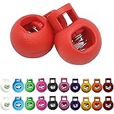 20Pcs Knitting Needle Stoppers, Needle Point Locks, Plastic Stitch Stoppers, Single Hole Spring Toggle Stopper Knitting Accessories(Circle)