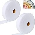 2 Roll Jelly Roll Batting Strip 2 1/2 Inch Cotton Blend Fleece Batting On A Roll Total 100 Yards for Jelly Roll Rugs,Throw Rugs,Braided Rug