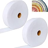 2 Roll Jelly Roll Batting Strip 2 1/2 Inch Cotton Blend Fleece Batting On A Roll Total 70 Yards for Jelly Roll Rugs,Throw Rug