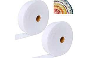 2 Roll Jelly Roll Batting Strip 2 1/2 Inch Cotton Blend Fleece Batting On A Roll Total 70 Yards for Jelly Roll Rugs,Throw Rug