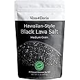 Viva Doria Hawaiian Black Lava Sea Salt, Medium Grain, Lava Salt, 2 lb (907 g)