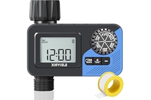 XINYIELE Smart Sprinkler Timer, Programmable Garden Smart Hose Watering System Equipment for Garden, Automatic Irrigation for Yard/Lawn, 1 Outlet