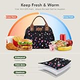 HOMESPON Insulated Lunch Bag for Women Men Colorful Dots 27x21x15 cm view 4