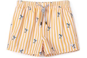 SURF CUZ Boys Swim Trunks Toddler Swim Shorts UPF 50+ Bathing Suit for Boy Swimsuit Quick Dry Mesh Beach Boardshorts Swimwear