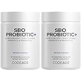 Codeage SBO Probiotics, 100 Billion CFUs Per Serving, Multi Strain Soil Based Organisms Blend and Organic Fermented Botanical Blend, Shelf-Stable - 2 Pack