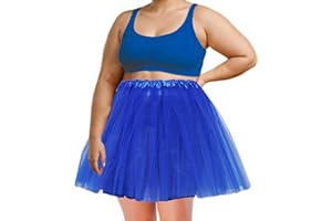 SUFEINI Women's Teen Adult Tutu Skirt Plus Size Tutu Skirt Women Short Dance Ballet Tutu Halloween Costume Running Tutu