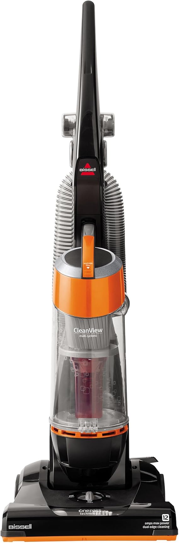 BISSELL Cleanview Bagless Upright Vacuum Cleaner, Orange