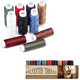 10 Colors Polyester Sewing Thread 110 Yards Each | Assorted Threads for Hand Stitching &amp; Sewing Machine &ndash; DIY, Home Mending, Crafting, Quilting, Embroidery