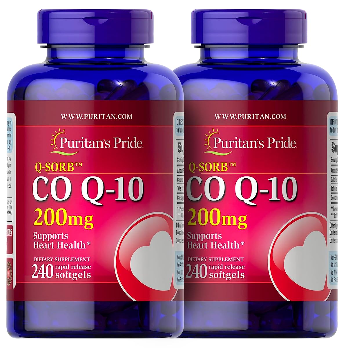 Puritan's Pride QSORB CoQ10 200 mg, Supports Heart