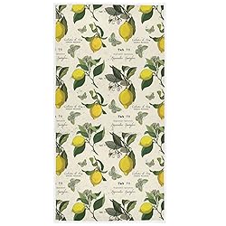 Pfrewn Retro Farmhouse Lemon Hand Bath Towels Soft