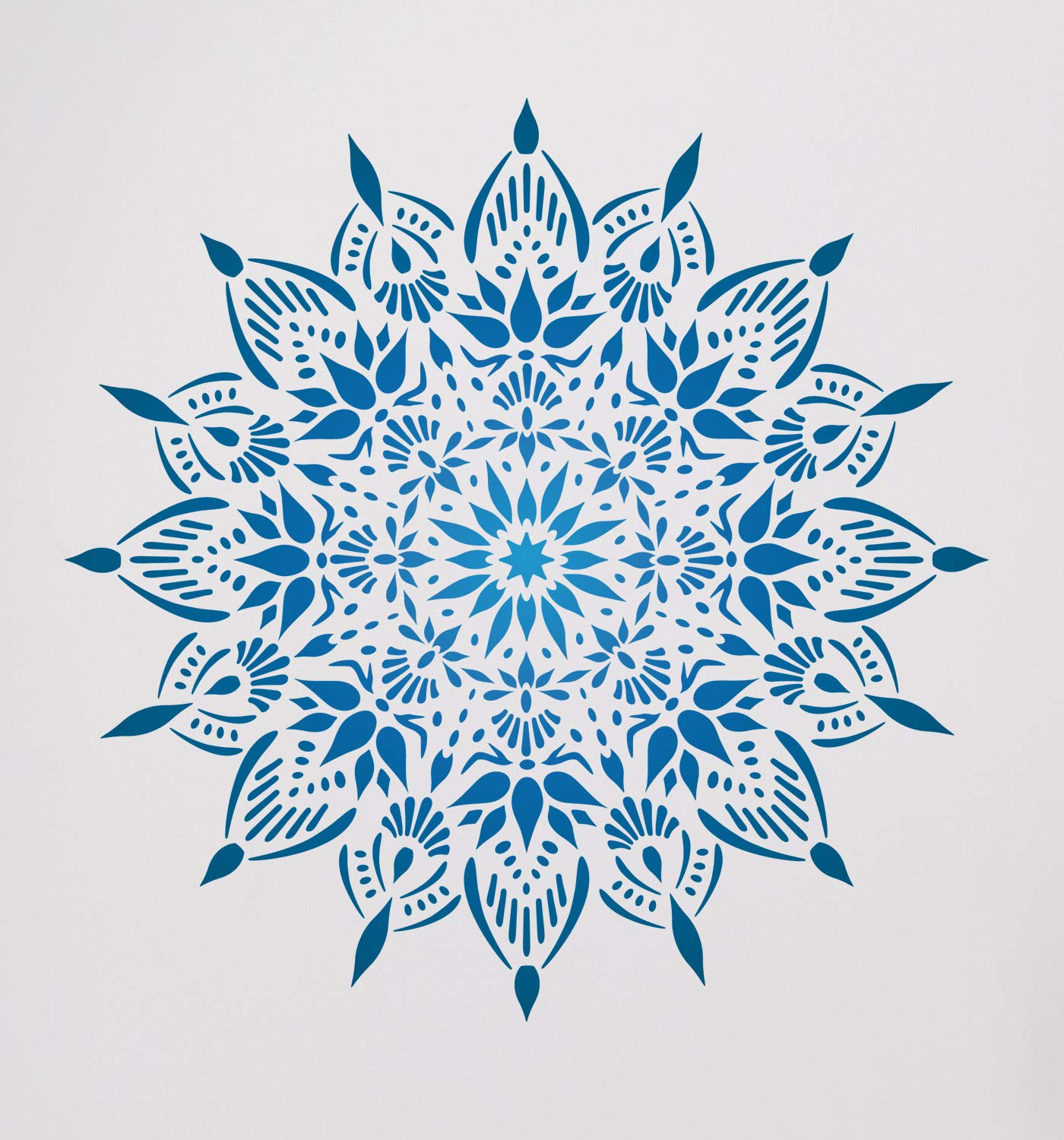 CraftStar Indu Mandala Stencil - Reusable Medallion Motif Template