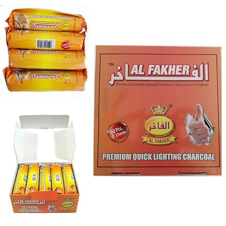 Dics anthrazit AL-Fakher Quick Lighting Shisha Wasserpfeife Rolle Kohle Disc Briquet für Shisha Khalil mamoon