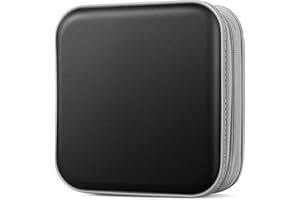 Bivisen CD Case, DVDs Wallet Holder, CD/DVD Case Wallet 40 Discs Heavy Duty Bag Binder Storage Booklet Album (Black)