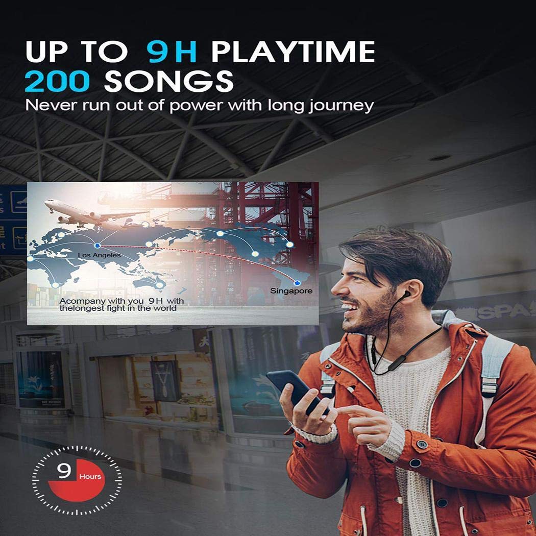 Yirind Bluetooth 5.0 Wireless Headset Stereo in-Ear HiFi Earbuds Two Channel Earphones,Standby Time 7 Days