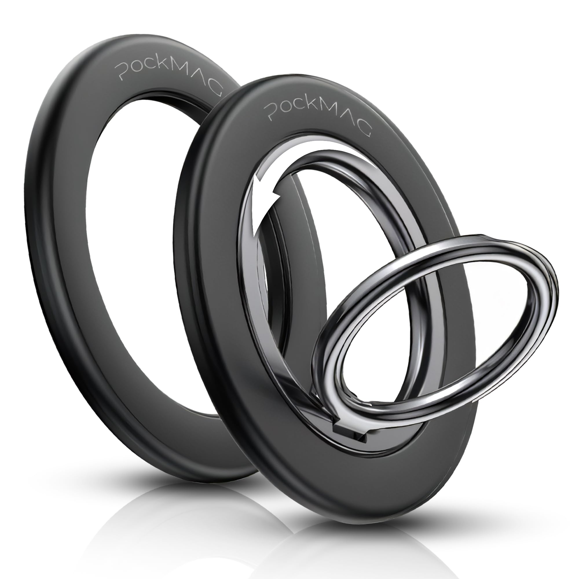 Photo 1 of (missing pieces) PockMAG Ultra-Strong Magnetic Phone Ring Holder for MagSafe – 360° Rotation, Dual-Sided Finger Ring Grip & Kickstand –