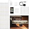 DAYBETTER 8 PCS Under Cabinet Lighting Kit, Bright Under Cabinet Lights, Flexible Led Strip Lights with Remote, for Kitchen Cabinets Shelf Desk Counter, 2700K-6500K Warm to Daylight White, 13.2ft