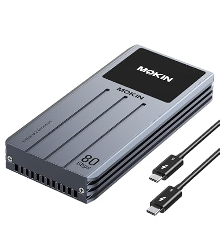 Amazon.com: MOKiN 80Gbps M.2 NVMe SSD Enclosure with LCD Display